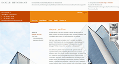 Desktop Screenshot of medizinrecht-heynemann.de