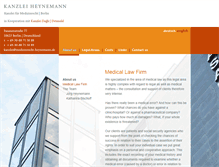 Tablet Screenshot of medizinrecht-heynemann.de